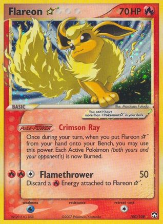 Power Keepers 100 Flareon Star - Holofoil - Ultra Rare