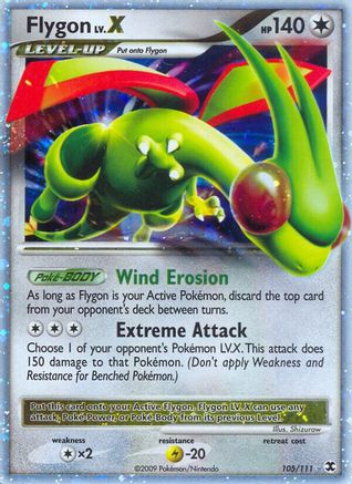 Rising Rivals Flygon Lv.X - Holofoil - Ultra Rare
