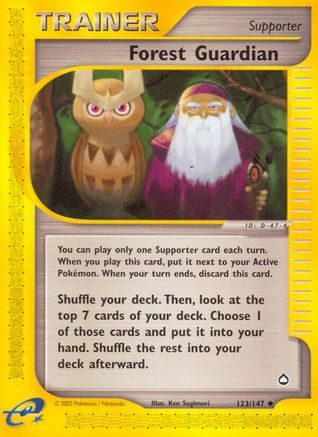 Aquapolis 123/147 Forest Guardian - Reverse Holofoil - Uncommon
