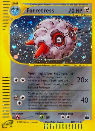 Skyridge 0H8 Forretress (H8) - Holofoil - Holo Rare