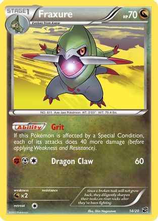 Dragon Vault 014 Fraxure (14) - Holofoil - Holo Rare