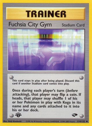 Gym Challenge 114/132 Fuchsia City Gym - Unlimited - Uncommon