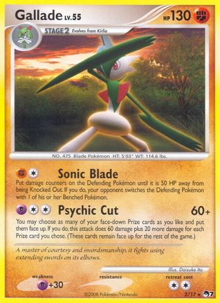 POP Series 7 Gallade - Holofoil - Rare