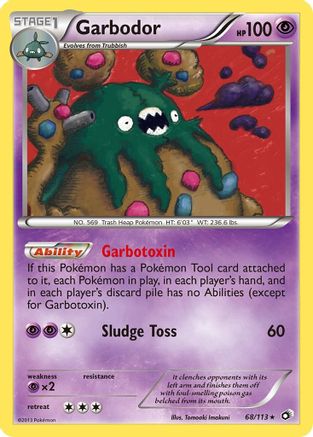 Legendary Treasures 068/113 Garbodor - Holofoil - Holo Rare