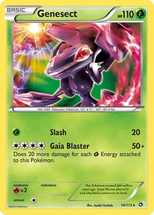 Legendary Treasures 016 Genesect - Reverse Holofoil - Holo Rare
