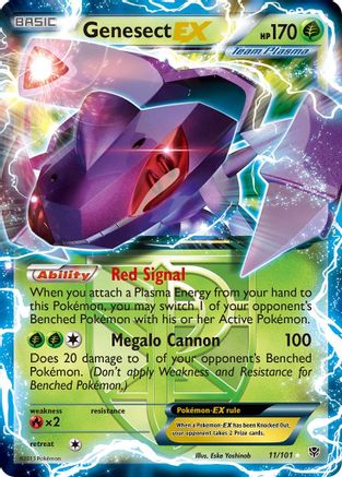 Plasma Blast 011 Genesect EX (Team Plasma) - Holofoil - Ultra Rare