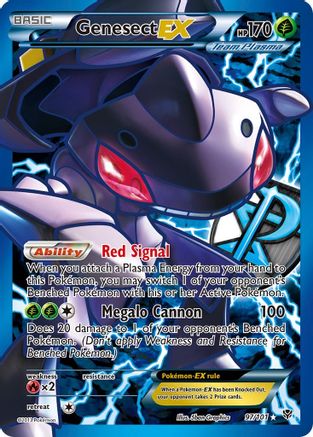 Plasma Blast 097 Genesect EX (Team Plasma) (97 Full Art) - Holofoil - Ultra Rare