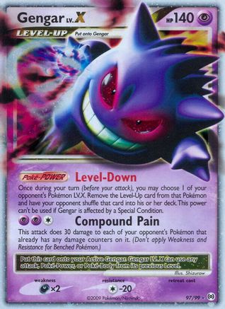 Arceus 097 Gengar Lv.X - Holofoil - Ultra Rare