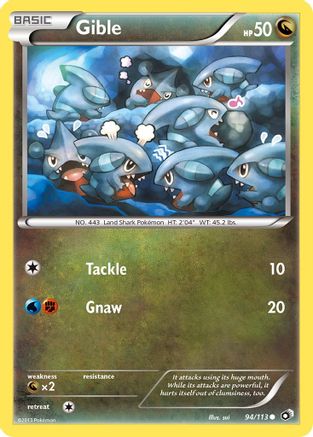 Legendary Treasures 094/113 Gible - Reverse Holofoil - Common