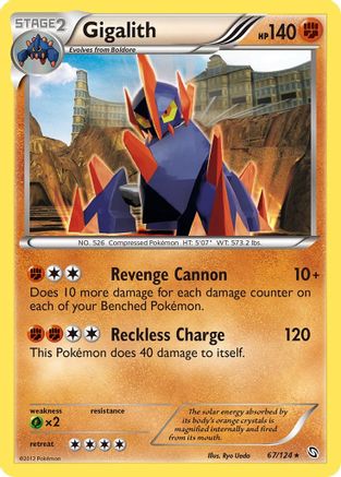Dragons Exalted 067 Gigalith - Reverse Holofoil - Holo Rare