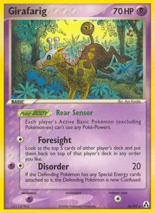 Legend Maker Girafarig - Reverse Holofoil - Rare