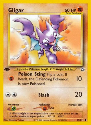 Neo Genesis 059/111 Gligar - 1st Edition - Common