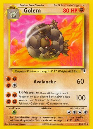 Legendary Collection 024 Golem - Reverse Holofoil - Rare