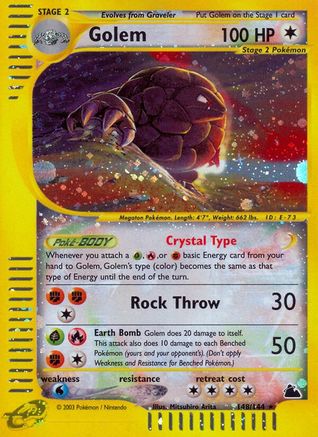 Skyridge 148 Golem - Holofoil - Secret Rare