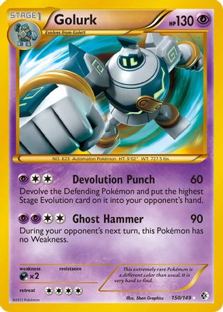 Boundaries Crossed 150 Golurk - Holofoil - Secret Rare
