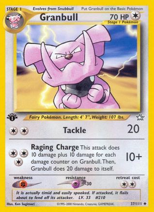 Neo Genesis 037/111 Granbull - 1st Edition - Uncommon