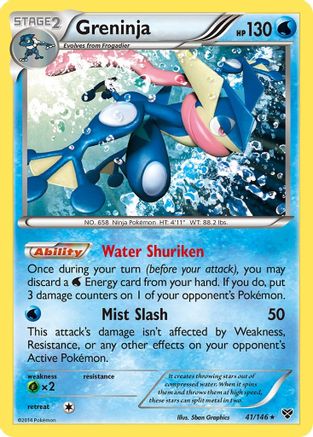 XY Base Set 041/146 Greninja - Holofoil - Holo Rare