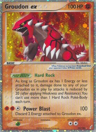 Crystal Guardians /100 Groudon ex - Holofoil - Ultra Rare