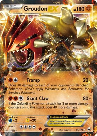 Dark Explorers 054 Groudon EX - Holofoil - Ultra Rare