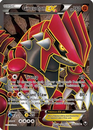 Dark Explorers 106 Groudon EX (106 Full Art) - Holofoil - Ultra Rare