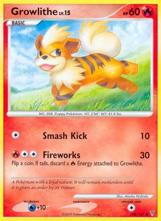 Supreme Victors 108 Growlithe - Common