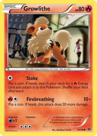 Next Destinies 010 Growlithe (10) - Reverse Holofoil - Common