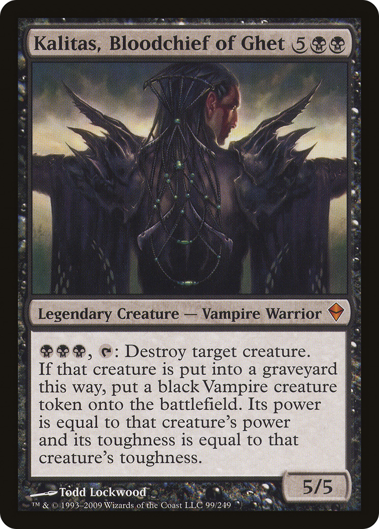 Zendikar - (ZEN-099) - Kalitas, Bloodchief of Ghet