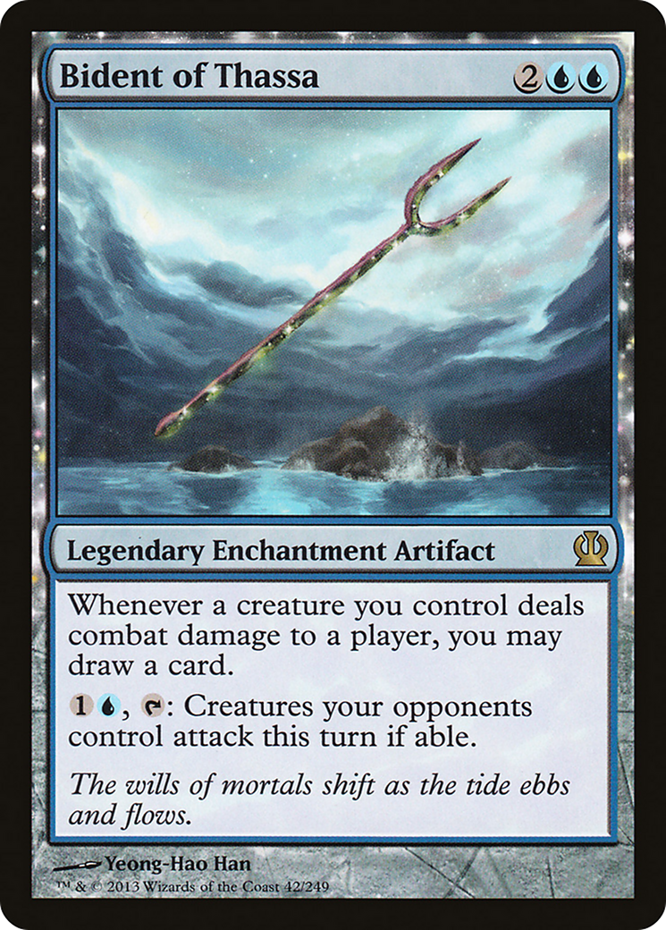 Theros - (THS-042) - Bident of Thassa: (enchantment)