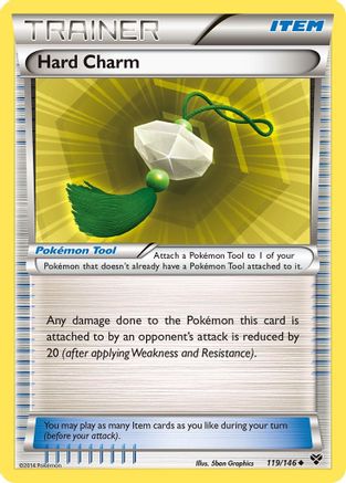 XY Base Set 119/146 Hard Charm - Uncommon