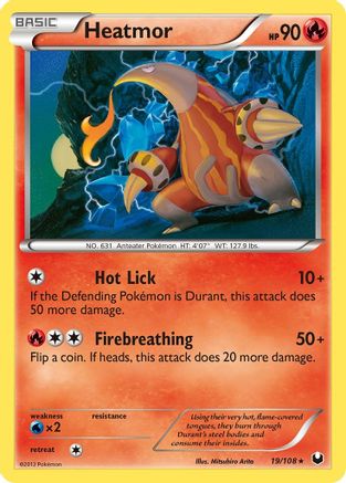 Dark Explorers 019 Heatmor - Reverse Holofoil - Rare