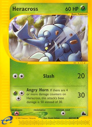 Skyridge 064 Heracross - Reverse Holofoil - Common
