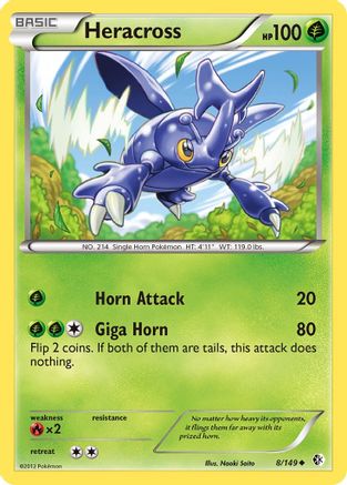 Boundaries Crossed 008 Heracross - Uncommon
