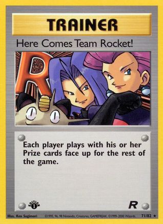 Team Rocket 071/82 Here Comes Team Rocket! (71) - 1st Edition - Rare