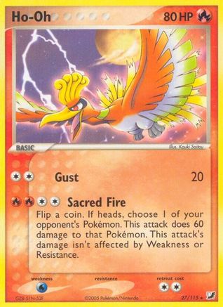 Unseen Forces 027 Ho-Oh - Rare