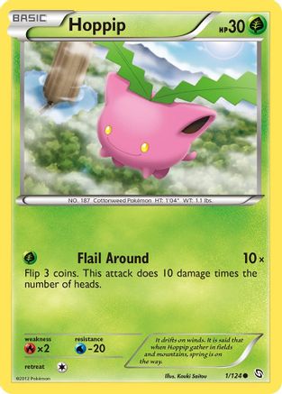 Dragons Exalted 001 Hoppip - Reverse Holofoil - Common