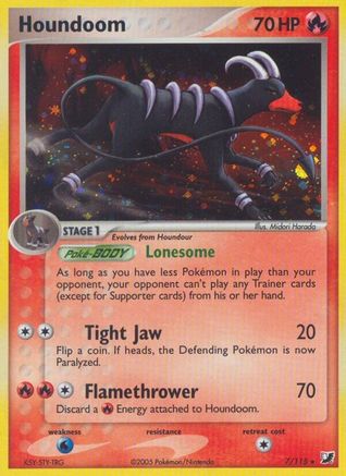 Unseen Forces Houndoom - Reverse Holofoil - Holo Rare