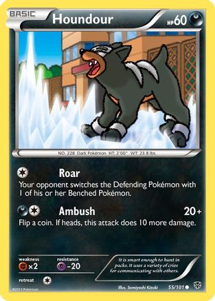 Plasma Blast 055 Houndour - Reverse Holofoil - Common