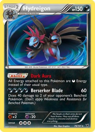 Noble Victories 079 Hydreigon - Holofoil - Holo Rare