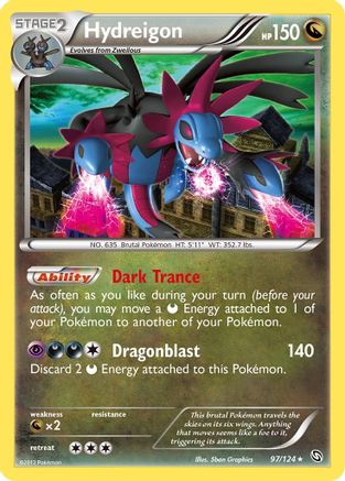 Dragons Exalted 097 Hydreigon (97) - Holofoil - Holo Rare