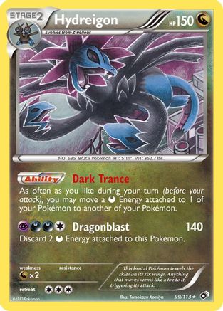Legendary Treasures 099/113 Hydreigon - Reverse Holofoil - Holo Rare