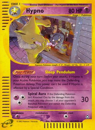 Aquapolis H12 Hypno (H12) - Holofoil - Holo Rare
