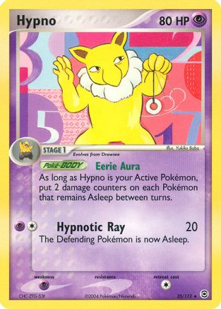 FireRed & LeafGreen 025 Hypno - Rare