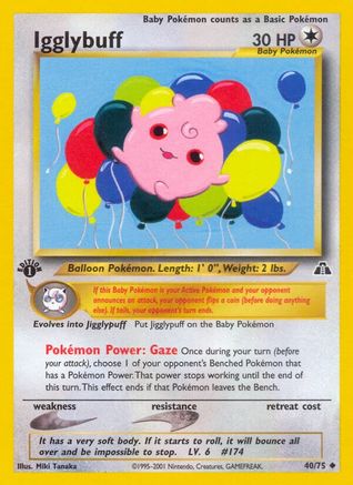 Neo Discovery 040/75 Igglybuff - 1st Edition - Uncommon