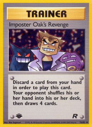 Team Rocket 076/82 Imposter Oak's Revenge - Unlimited - Uncommon