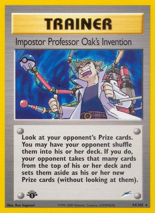 Neo Destiny 094 Impostor Professor Oak's Invention - Unlimited - Rare