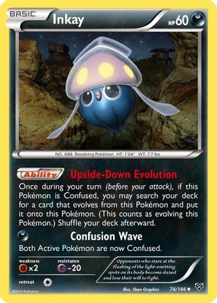 XY Base Set 074/146 Inkay (74) - Uncommon