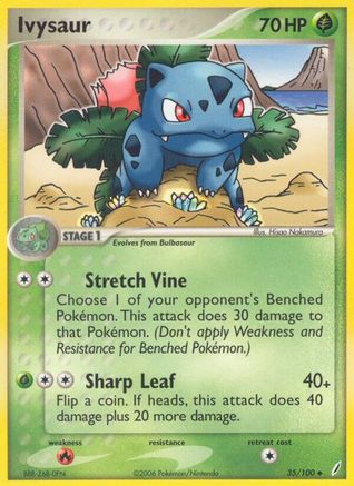 Crystal Guardians /100 Ivysaur - 035/100 - Reverse Holofoil - Uncommon