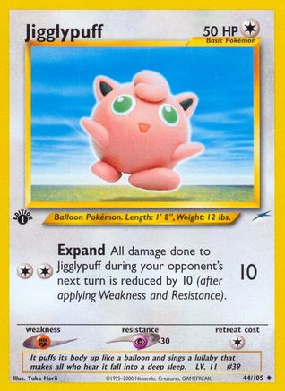 Neo Destiny 044/105 Jigglypuff - 1st Edition - Uncommon