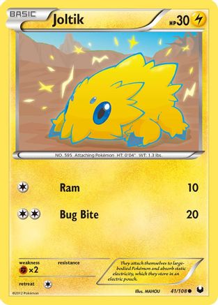 Dark Explorers 041 Joltik (41) - Reverse Holofoil - Common