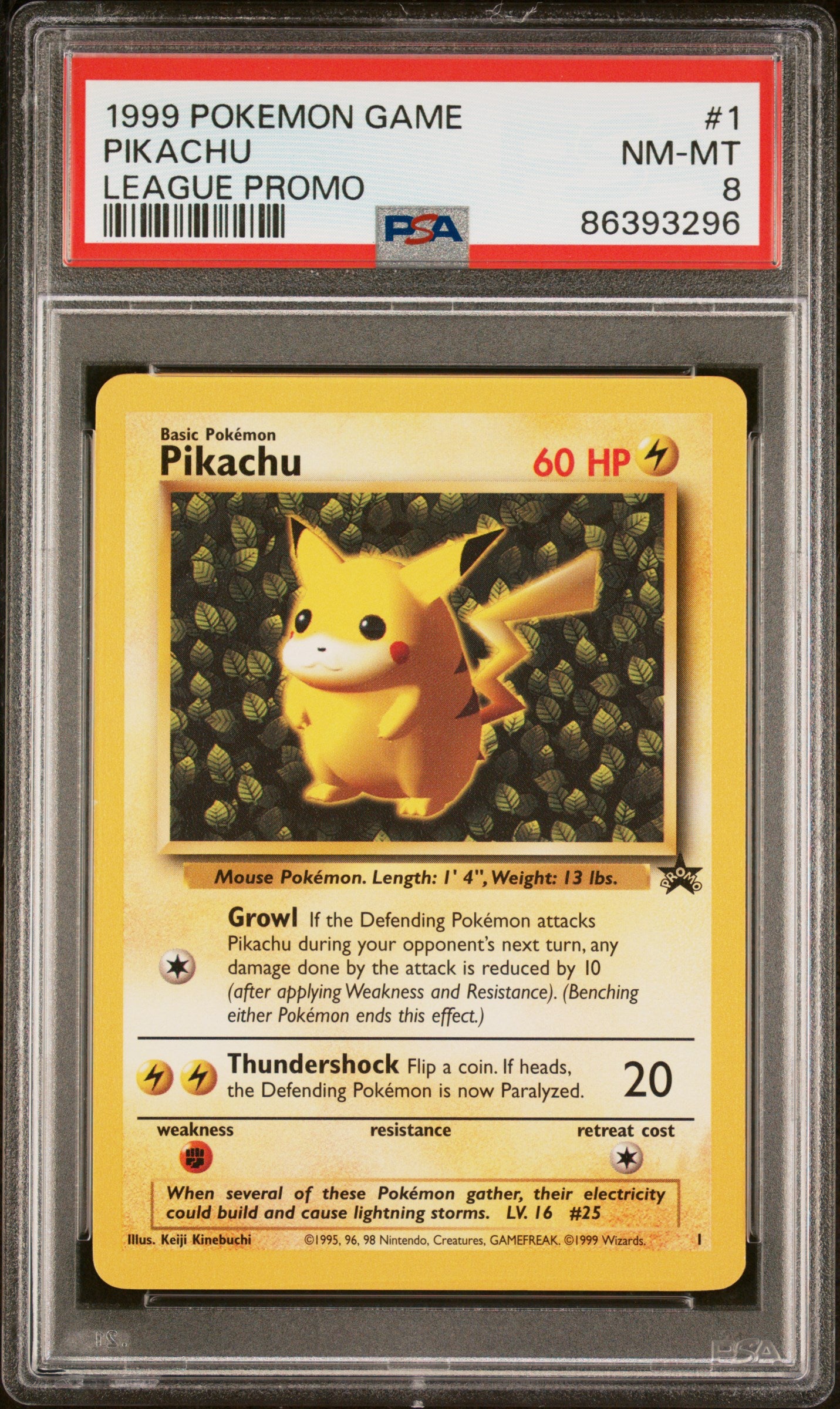 WoTC Promo 001/53 PSA8 #86393296 Pikachu (1) - Promo